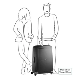 Samsonite S'Cure Spinner 75 Set van 2 dark blue