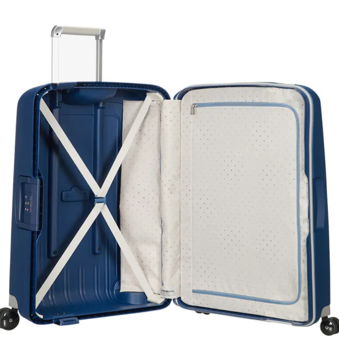 Samsonite S'Cure Spinner 75 Set van 2 dark blue