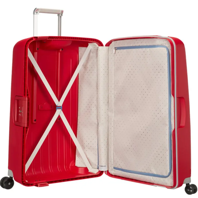 Samsonite S'Cure Spinner 55 + 75 Set crimson red