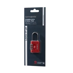 Samsonite TA Revolution Combilock 3 Dial TSA red