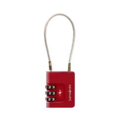 Samsonite TA Revolution Cablelock 3 Dial TSA red