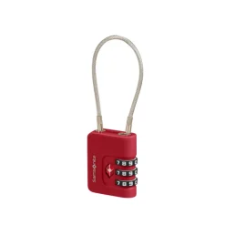 Samsonite TA Revolution Cablelock 3 Dial TSA red