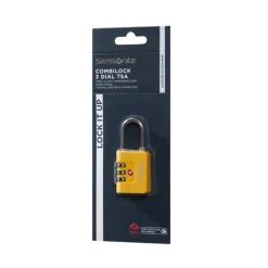 Samsonite TA Revolution Combilock 3 Dial TSA yellow
