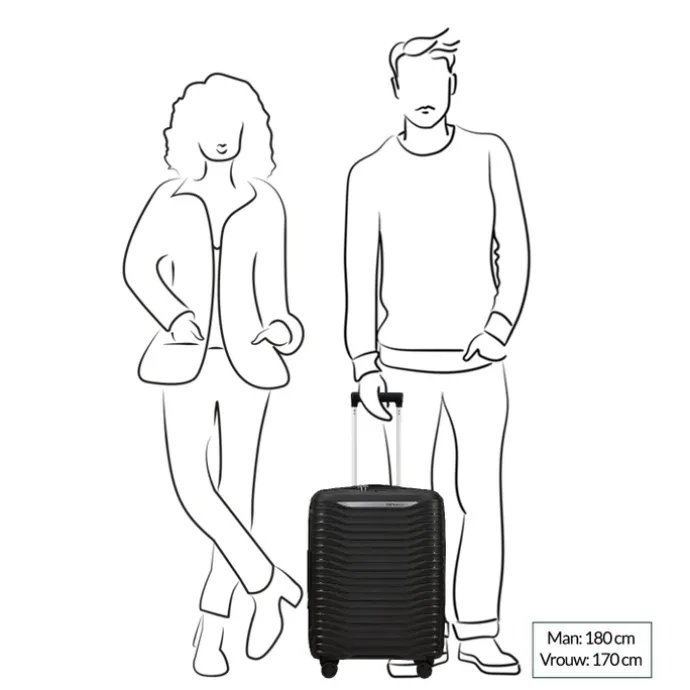 Samsonite Upscape Spinner 55 Expandable yellow