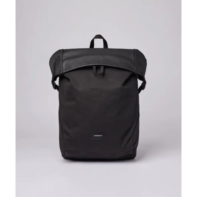 Sandqvist Alfred Backpack black with black webbing