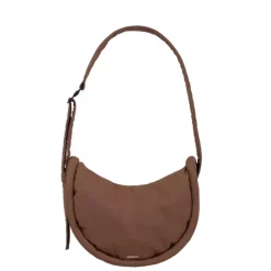 Sandqvist Curve Crossbody Round S dark taupe