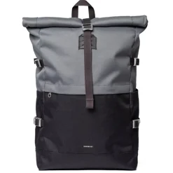 Sandqvist Icon Rolltop Backpack L multi dark with black leather