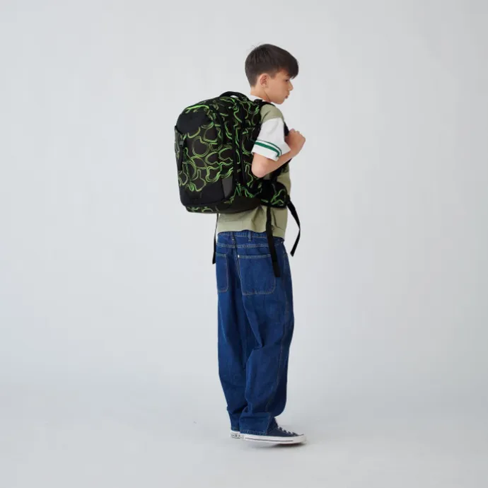 Satch Match School Backpack green supreme