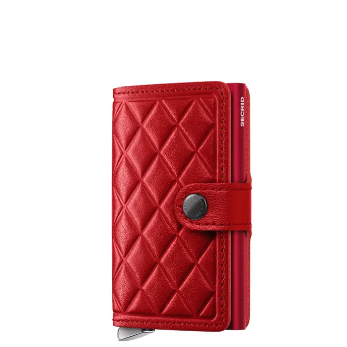 Secrid Miniwallet Emboss Diamond red