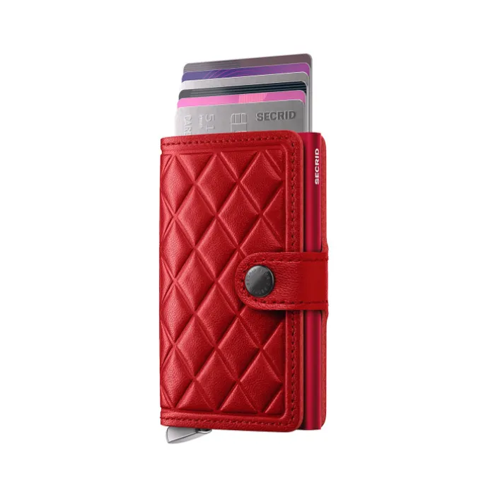 Secrid Miniwallet Emboss Diamond red