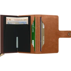 Secrid Miniwallet Emboss Lines cognac