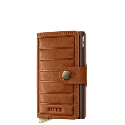 Secrid Miniwallet Emboss Lines V2 cognac