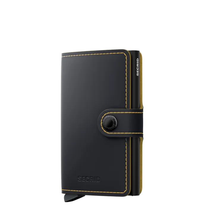 Secrid Miniwallet Matte black ochre