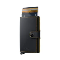 Secrid Miniwallet Matte black ochre