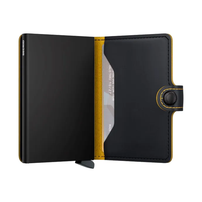 Secrid Miniwallet Matte black ochre