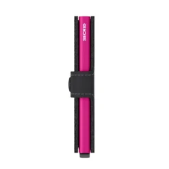 Secrid Miniwallet Portemonnee Matte black & fuchsia
