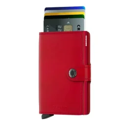 Secrid Miniwallet Portemonnee red leather