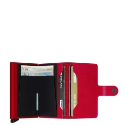 Secrid Miniwallet Portemonnee red leather