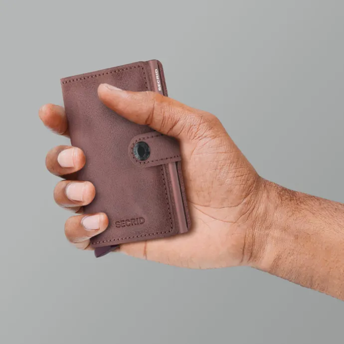 Secrid Miniwallet Portemonnee Vintage mauve