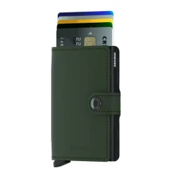 Secrid Miniwallet Portemonnee Matte green / black