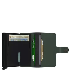 Secrid Miniwallet Portemonnee Matte green / black