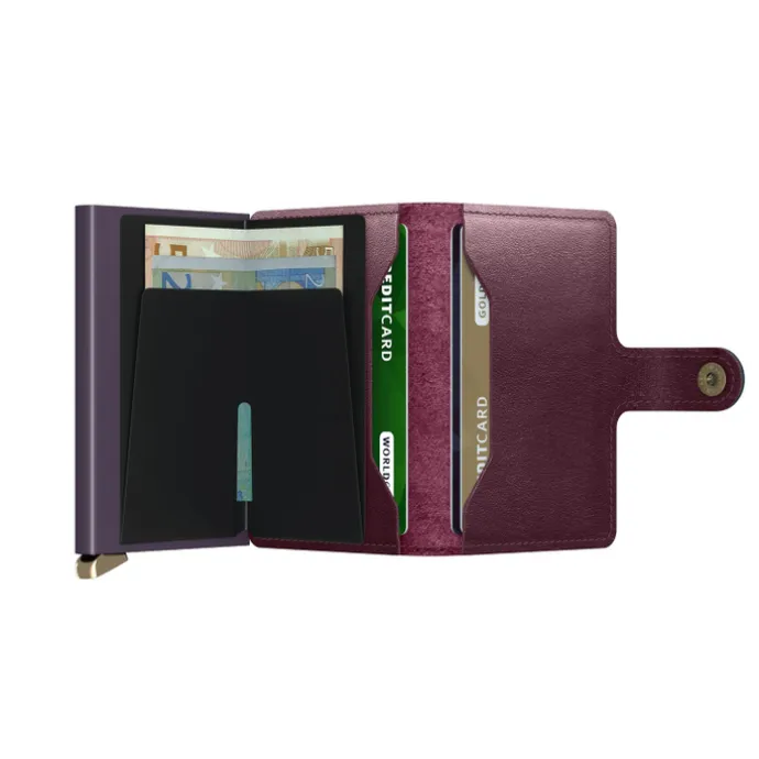 Secrid Miniwallet Portemonnee Dusk bordeaux