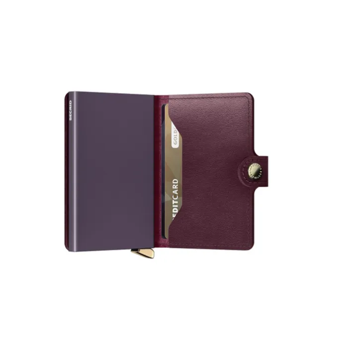 Secrid Miniwallet Portemonnee Dusk bordeaux