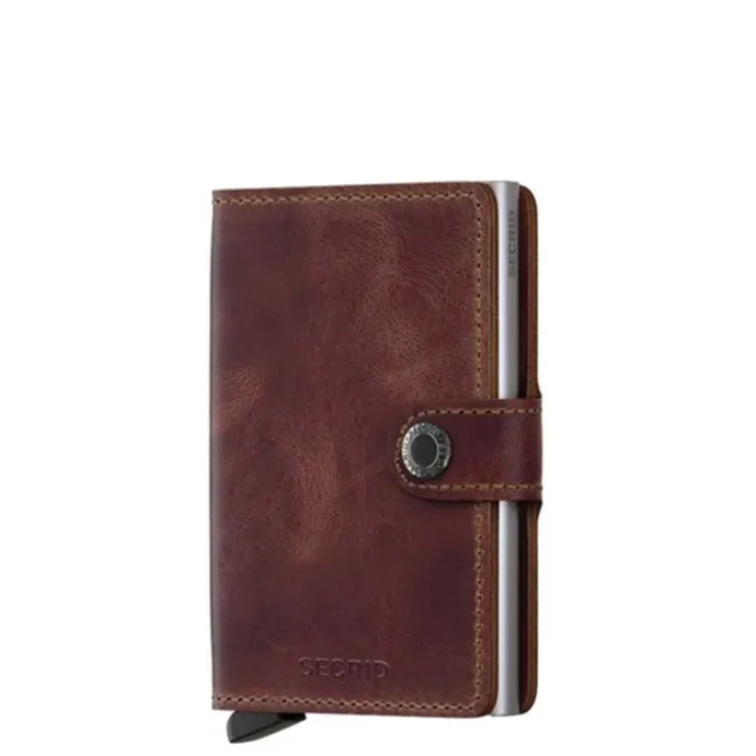 Secrid Miniwallet Portemonnee brown Vintage leather