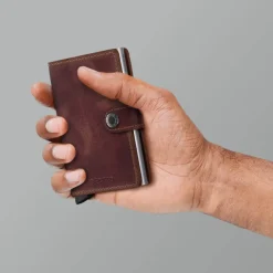 Secrid Miniwallet Portemonnee brown Vintage leather