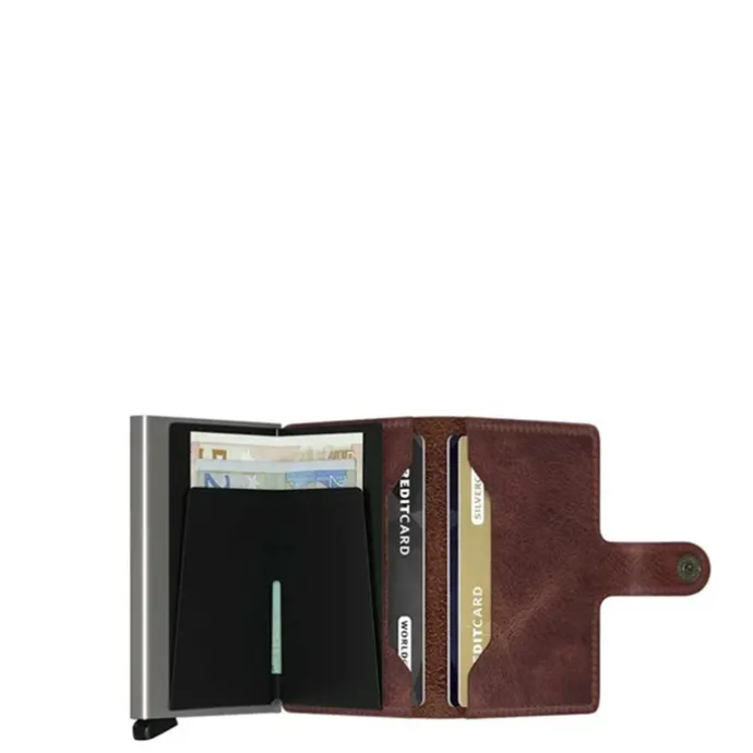 Secrid Miniwallet Portemonnee brown Vintage leather