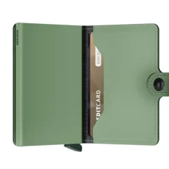 Secrid Miniwallet Portemonnee Yard Powder pistachio