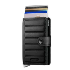 Secrid Miniwallet Portemonnee Emboss Lines black