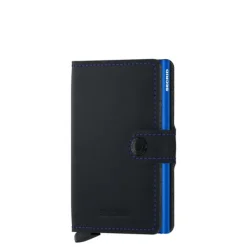 Secrid Miniwallet Portemonnee Matte black & blue
