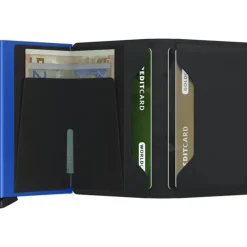 Secrid Miniwallet Portemonnee Matte black & blue