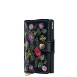 Secrid Miniwallet Stitch Floral V2 black