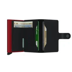 Secrid Miniwallet Wallet Matte black & red