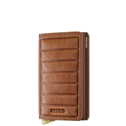 Secrid Slimwallet Emboss Lines V2 cognac
