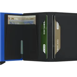 Secrid Slimwallet Portemonnee Matte black & blue