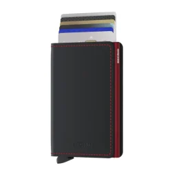 Secrid Slimwallet Portemonnee Matte black & red