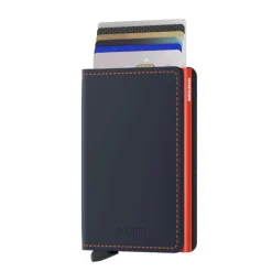 Secrid Slimwallet Portemonnee Matte night blue & orange