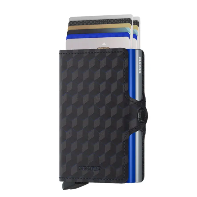Secrid Twinwallet Portemonnee Optical black & titanium