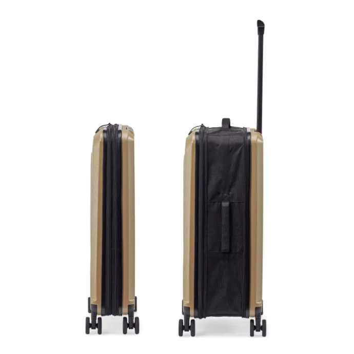 Senz Foldaway Check-In Trolley Medium champagne brown