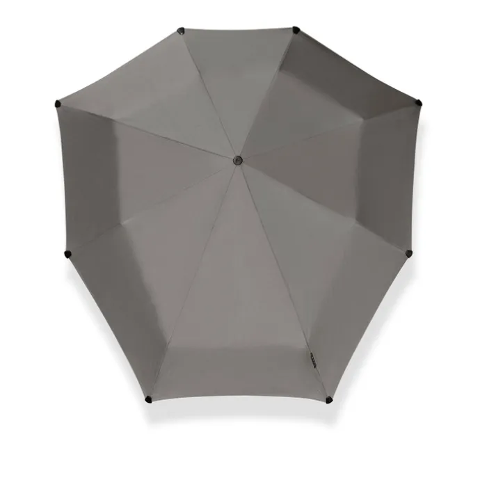 Senz Manual Opvouwbare Stormparaplu silk grey