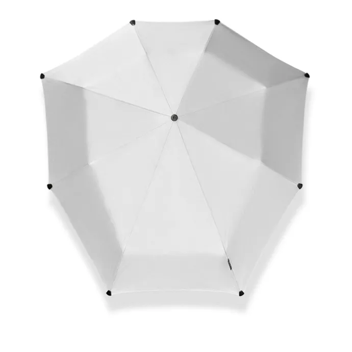 Senz Manual Opvouwbare Stormparaplu shiny silver