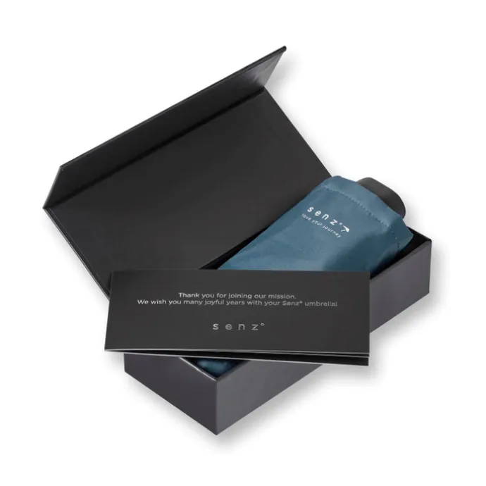 Senz Micro Manual Opvouwbare Stormparaplu elemental blue