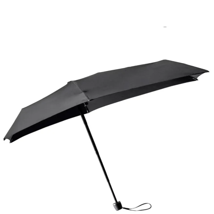 Senz Micro Manual Opvouwbare Stormparaplu pure black