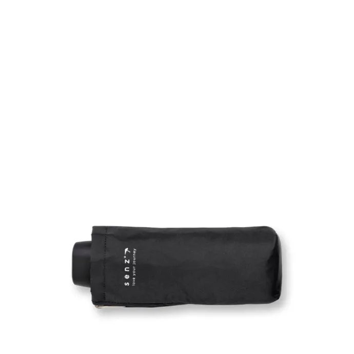Senz Micro Manual Opvouwbare Stormparaplu pure black