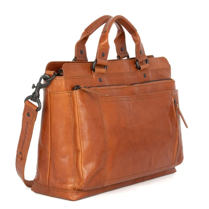 Spikes & Sparrow Bennie Business Bag brandy