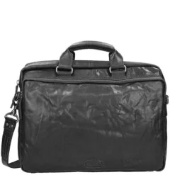 Spikes & Sparrow Bronco 3 Zipper Businesstas black