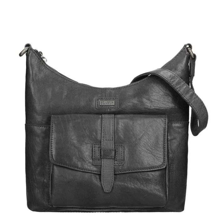 Spikes & Sparrow Bronco Dames Casual Schoudertas black